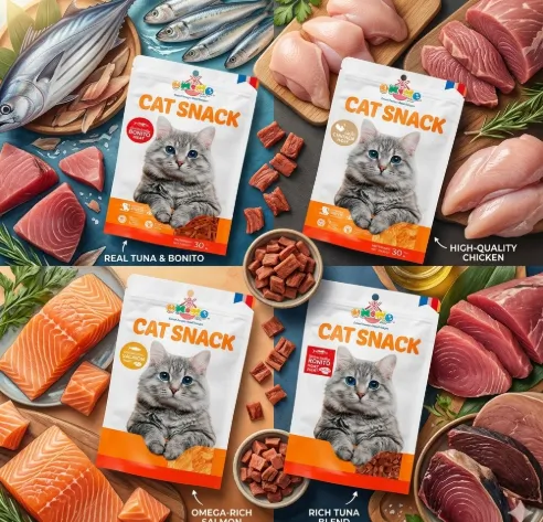 Okiko Cat ขนมแมว คละแบบ 30 g