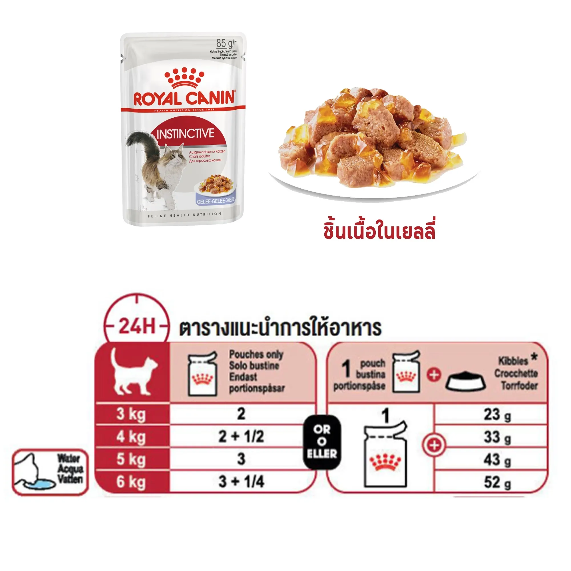 Royal Canin Pouch อาหารเปียกแมวซอง สูตร Instinctive 85 g