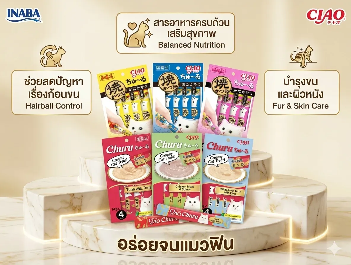 Ciao ชูหรุ ขนมครีมแมวเลีย