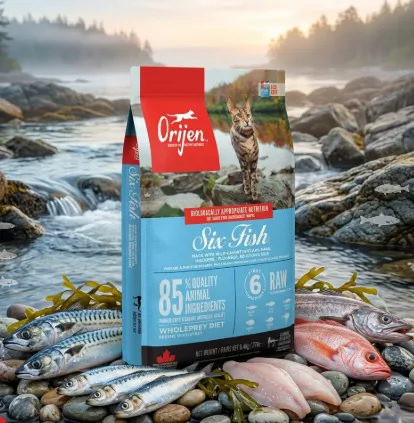 Orijen 6 Fish Catสูตรโปรตีนจากปลาล้วน 6 ชนิด