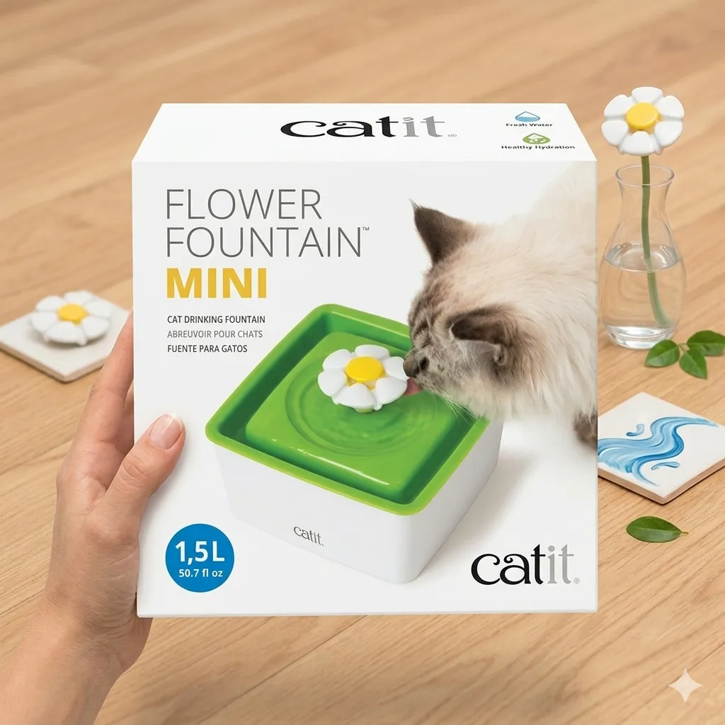 Catit Mini Flower Fountain เครื่องให้น้ำรูปดอกไม้ 