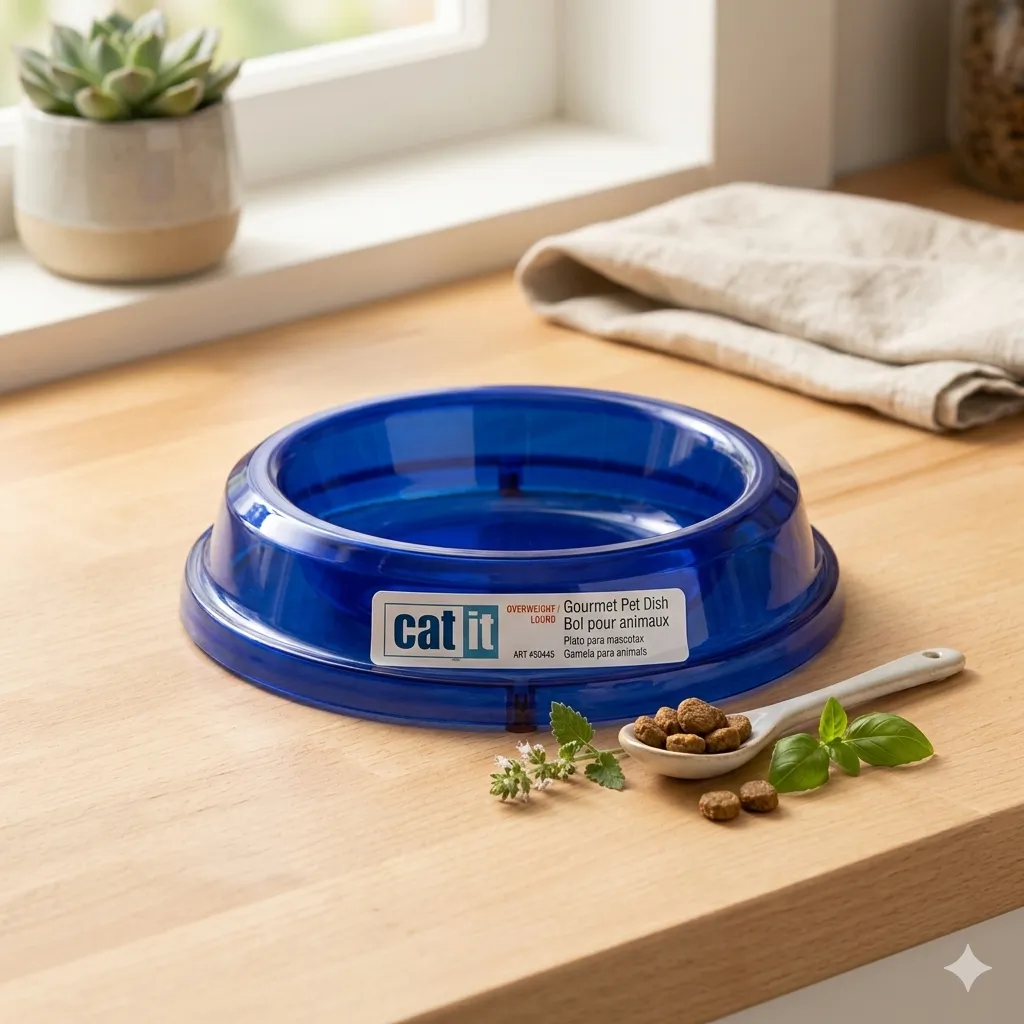 Catit- ชาม Gourmet Ovenweight Dish (ฟ้า)