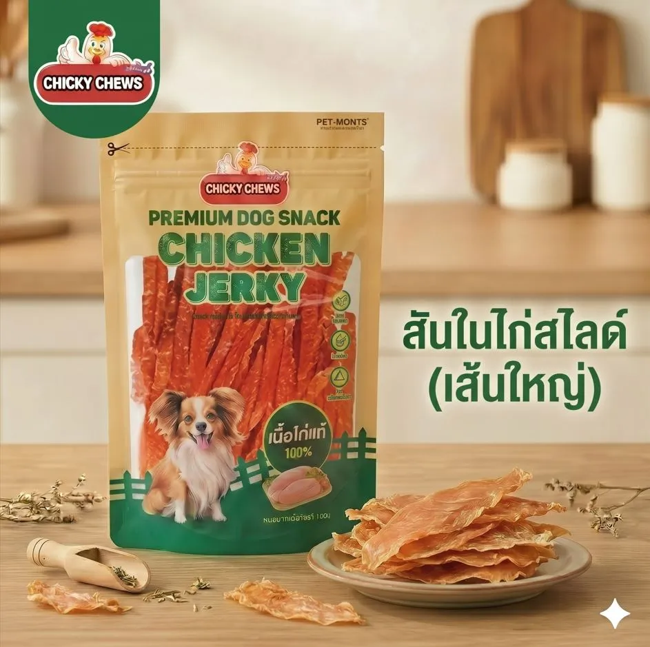 สันในไก่สไลด์ (เส้นใหญ่)