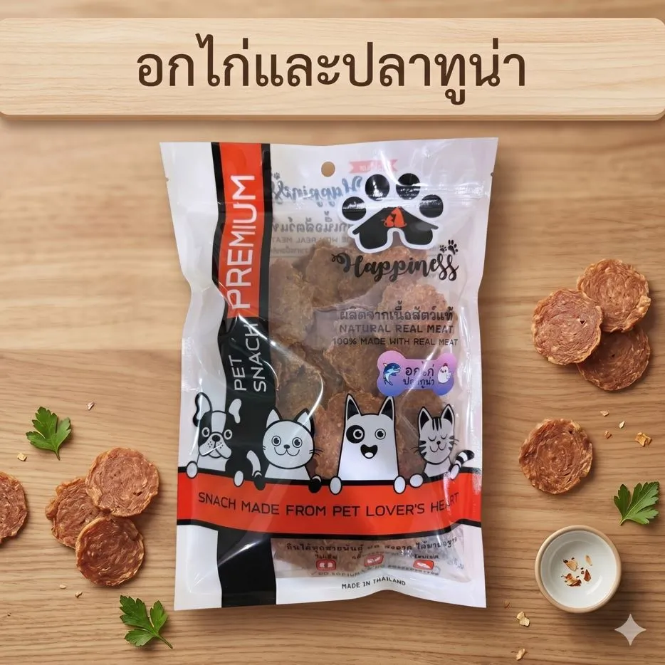 อกไก่และปลาทูน่า