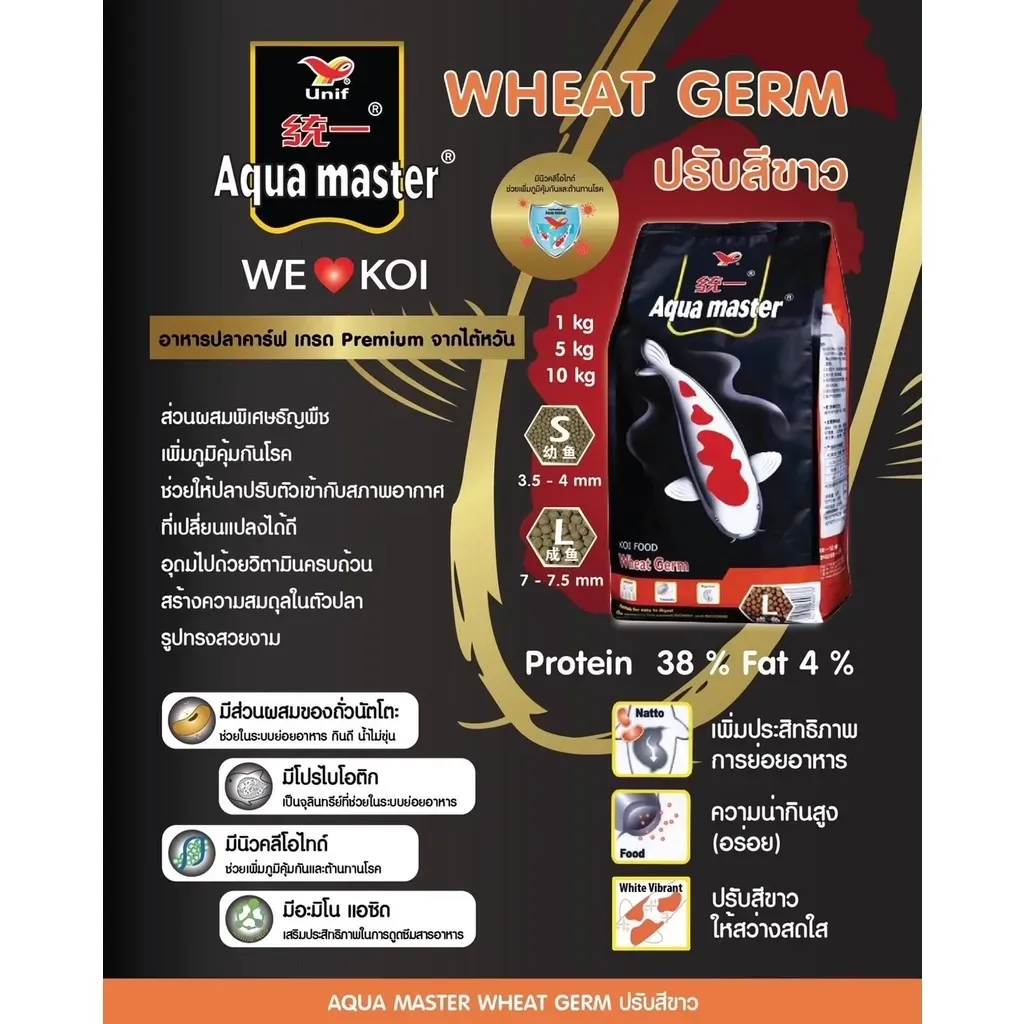 Aqua Master Wheat Geam ปรับสีขาว
