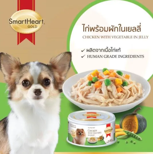 ไก่และผักเจลลี่