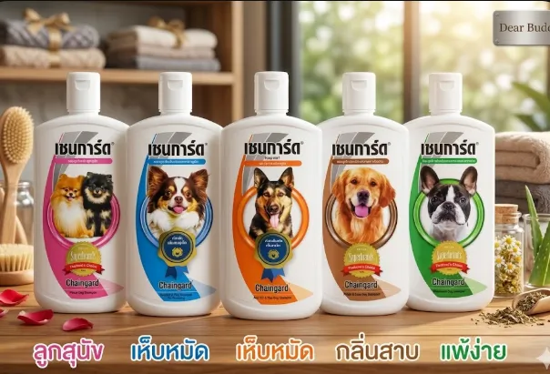เชนการ์ด แชมพูอาบน้ำ กำจัดเห็บ หมัด สำหรับสุนัข