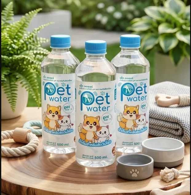 Pet Water น้ำดื่มสัตว์เลี้ยง 500 มล. (1แพ๊ก)