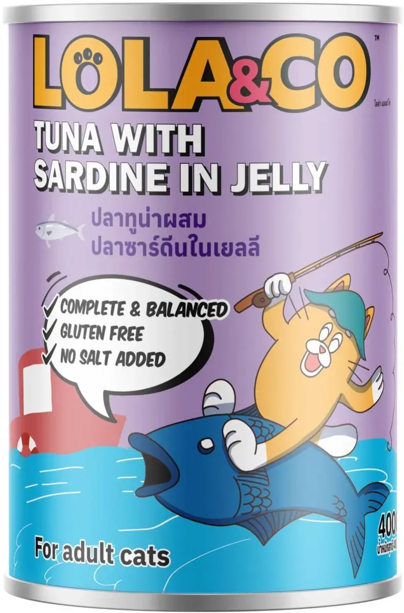 ปลาทูน่าผสมปลาซาร์ดีนเจลลี่ (LC02)