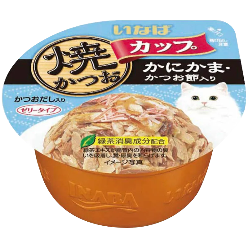 ทูน่าเนื้อขาวผสมปูอัดและปลาโอแห้ง 80 g (IMC-102)