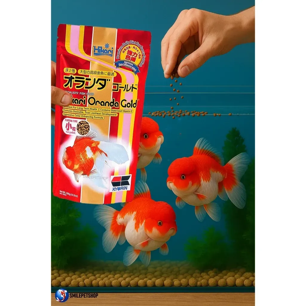 Hikari Oranda Gold อาหารปลาทองสูตรเร่งสีและวุ้น (เม็ดลอย)