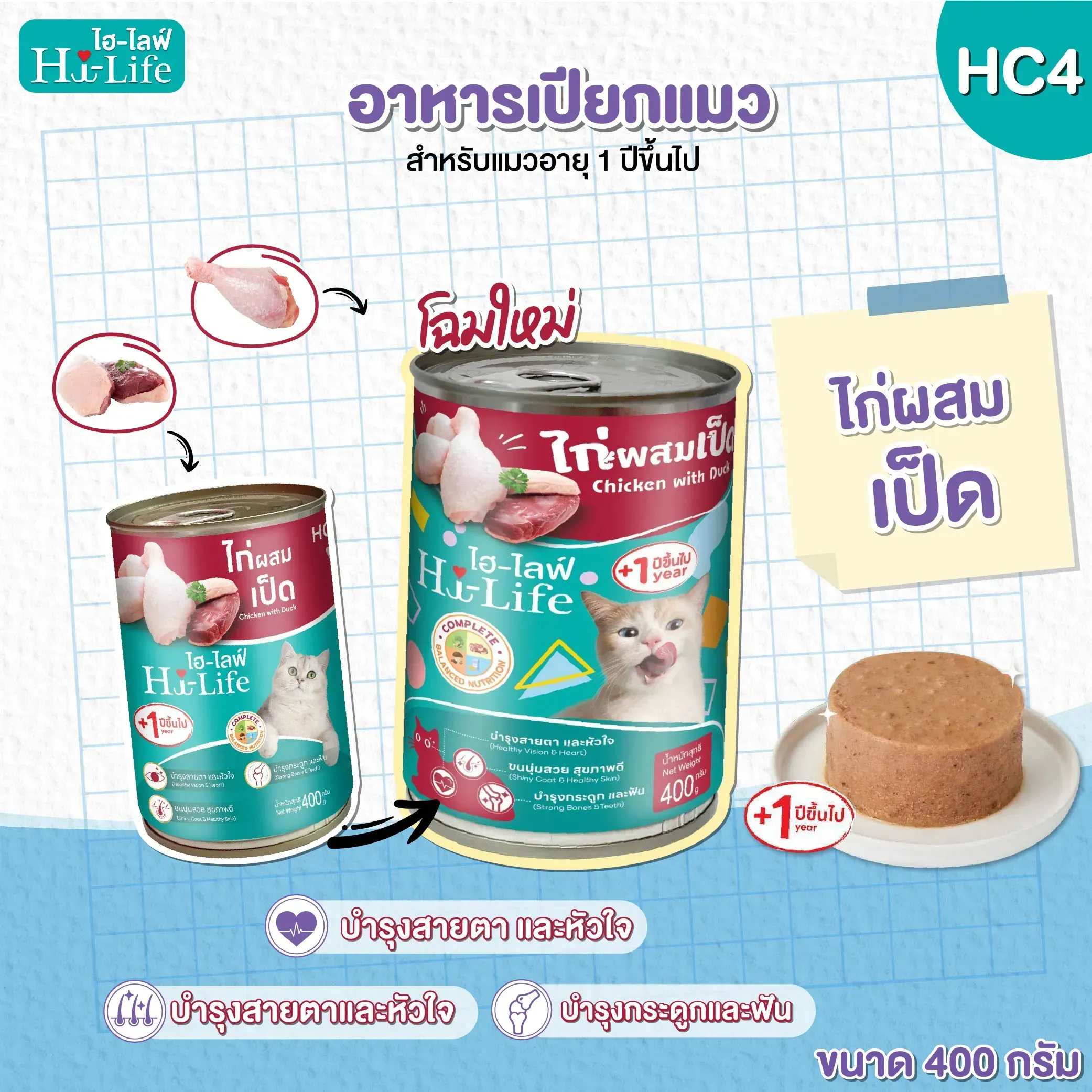 Hi Life อาหารเปียกแมวกระป๋อง