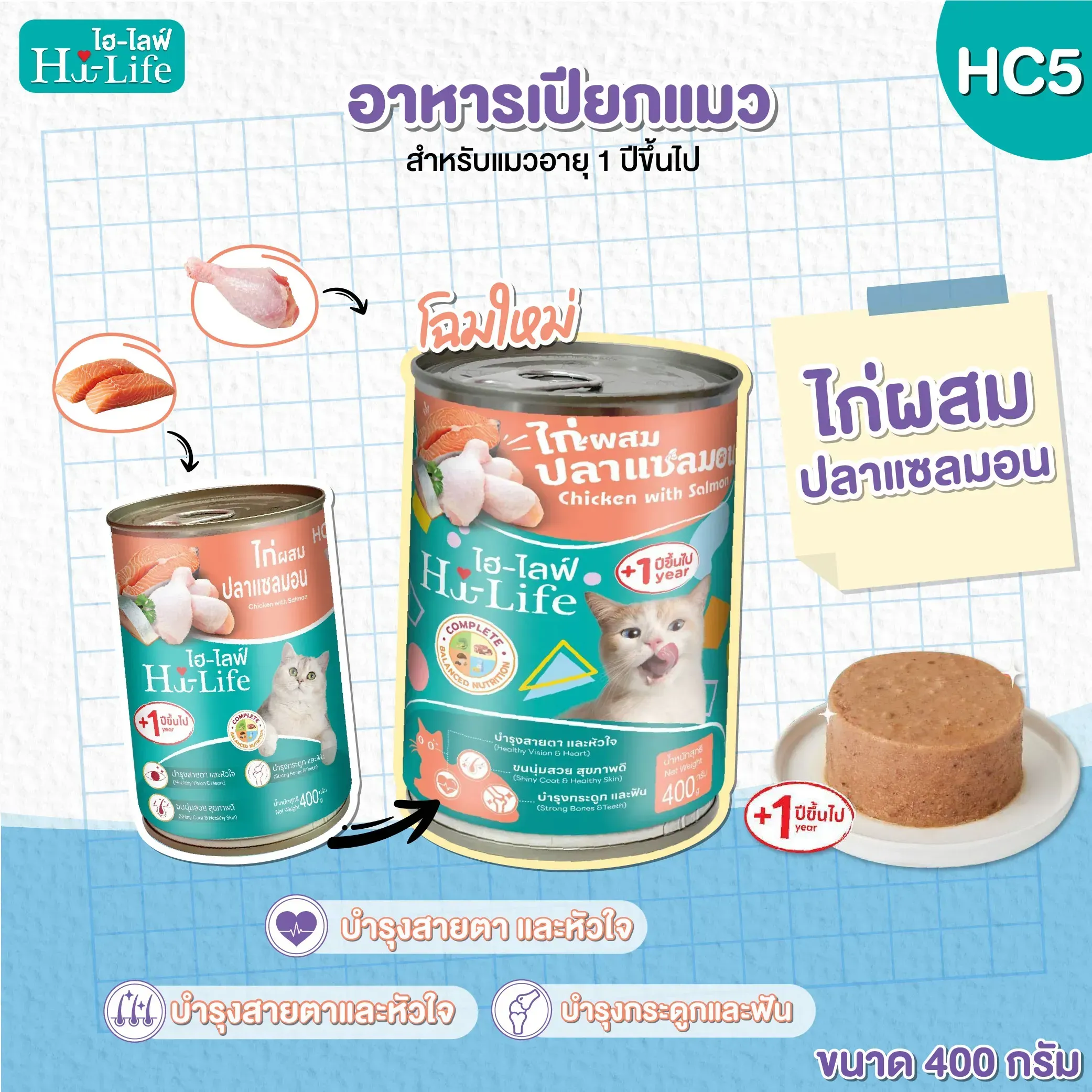 Hi Life อาหารเปียกแมวกระป๋อง