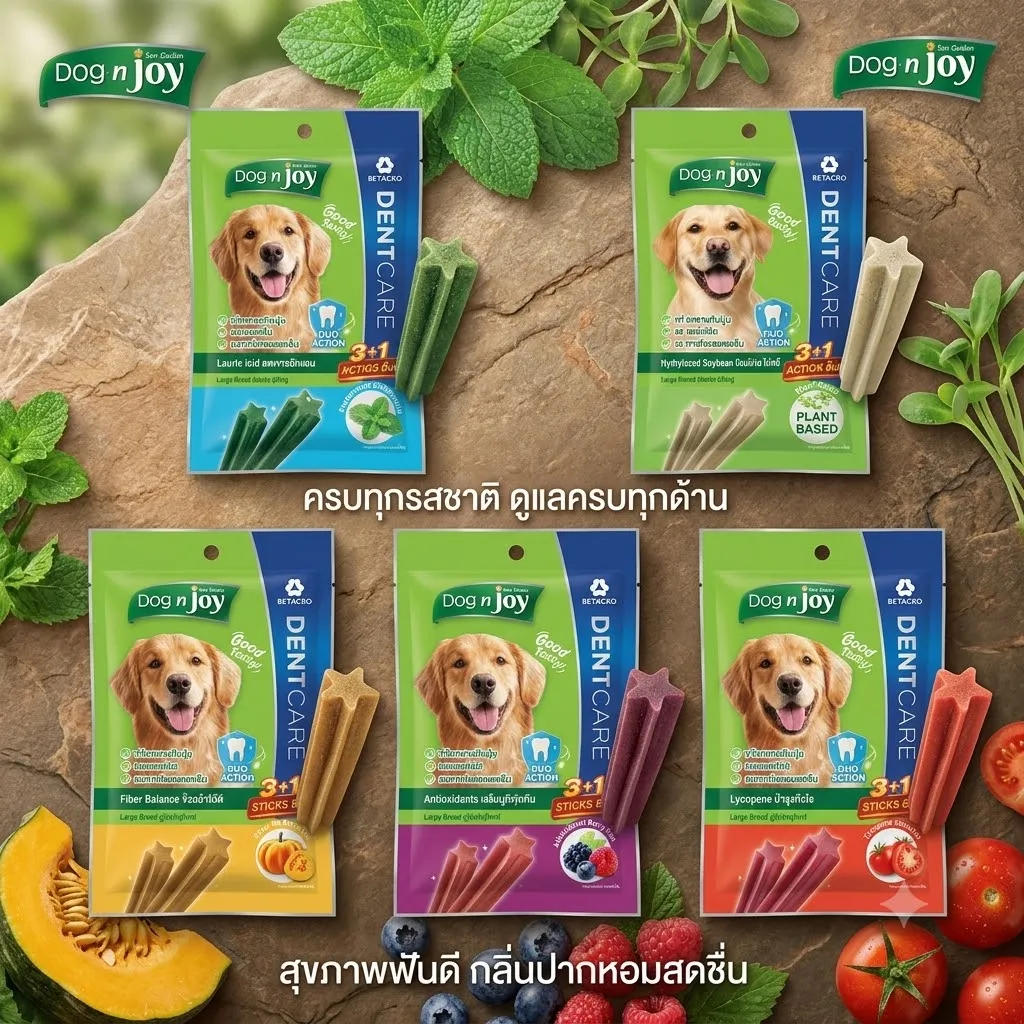 Dog n Joy DenCare เดนแคร์ ขนมขัดฟัน พันธุ์ใหญ่
