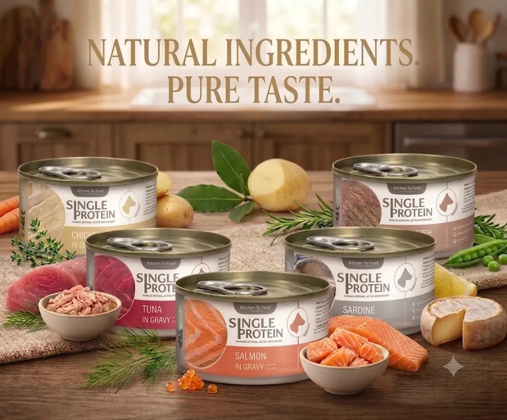 Felina Canino Single Protein อาหารเปียกสุนัขกระป๋อง 85g