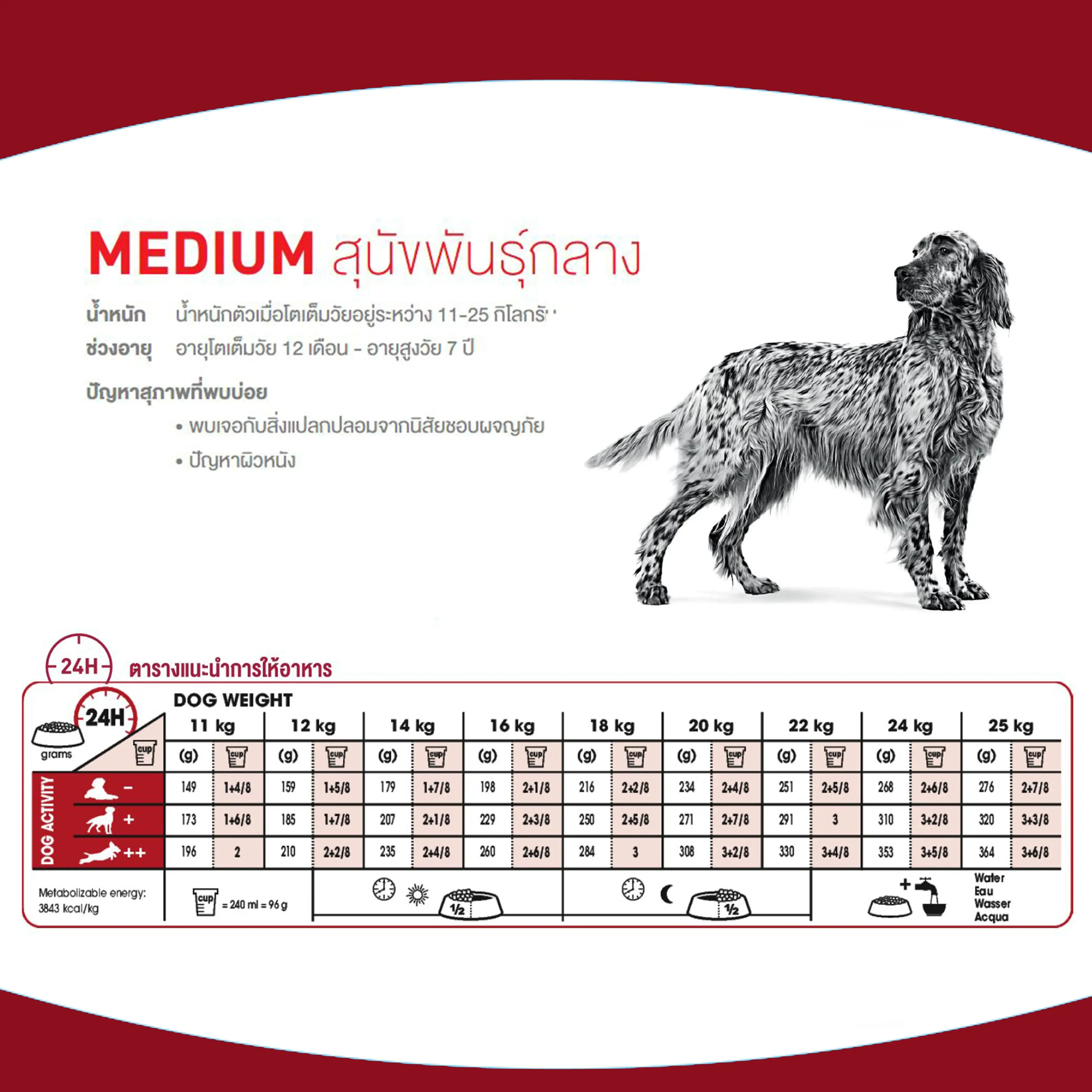 Royal Canin Medium Adult อาหารสำหรับสุนัขโตพันธุ์กลาง