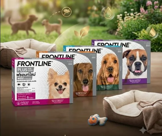 Frontline Plus สำหรับสุนัข (แบบหยดหลังคอ)