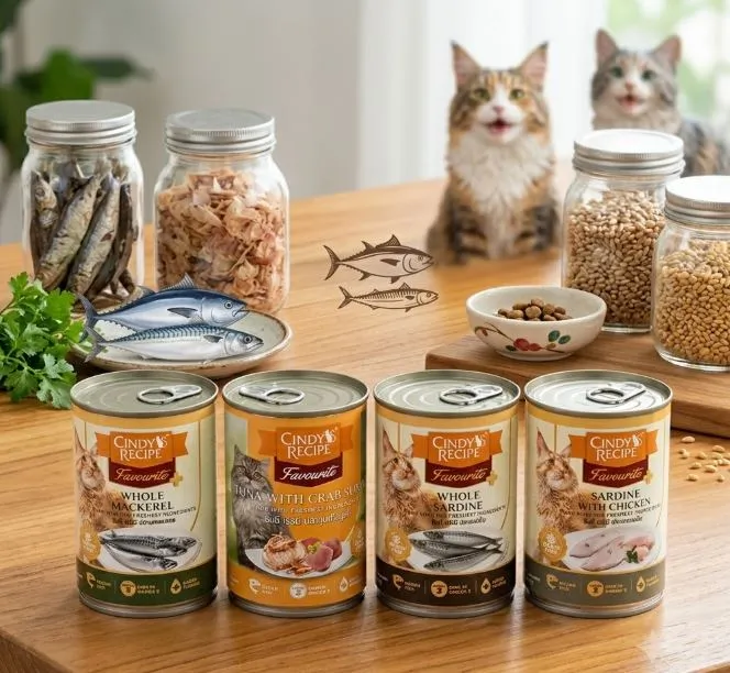 Cindy Recipe Canned อาหารเปียกแมวกระป่อง 400 g