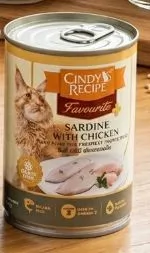 Cindy Recipe Canned อาหารเปียกแมวกระป่อง 400 g