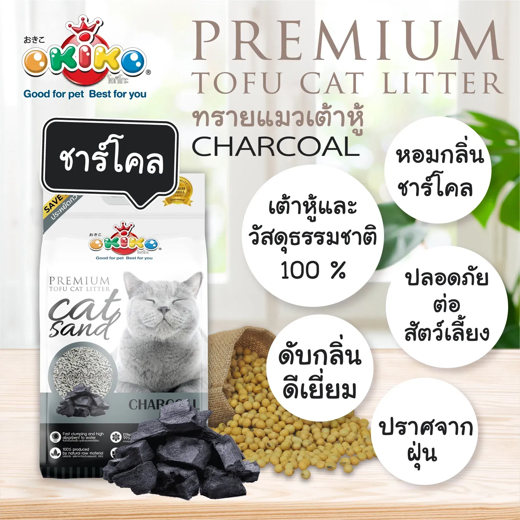 Okiko Tofu ทรายเต้าหู้แบบแท่ง
