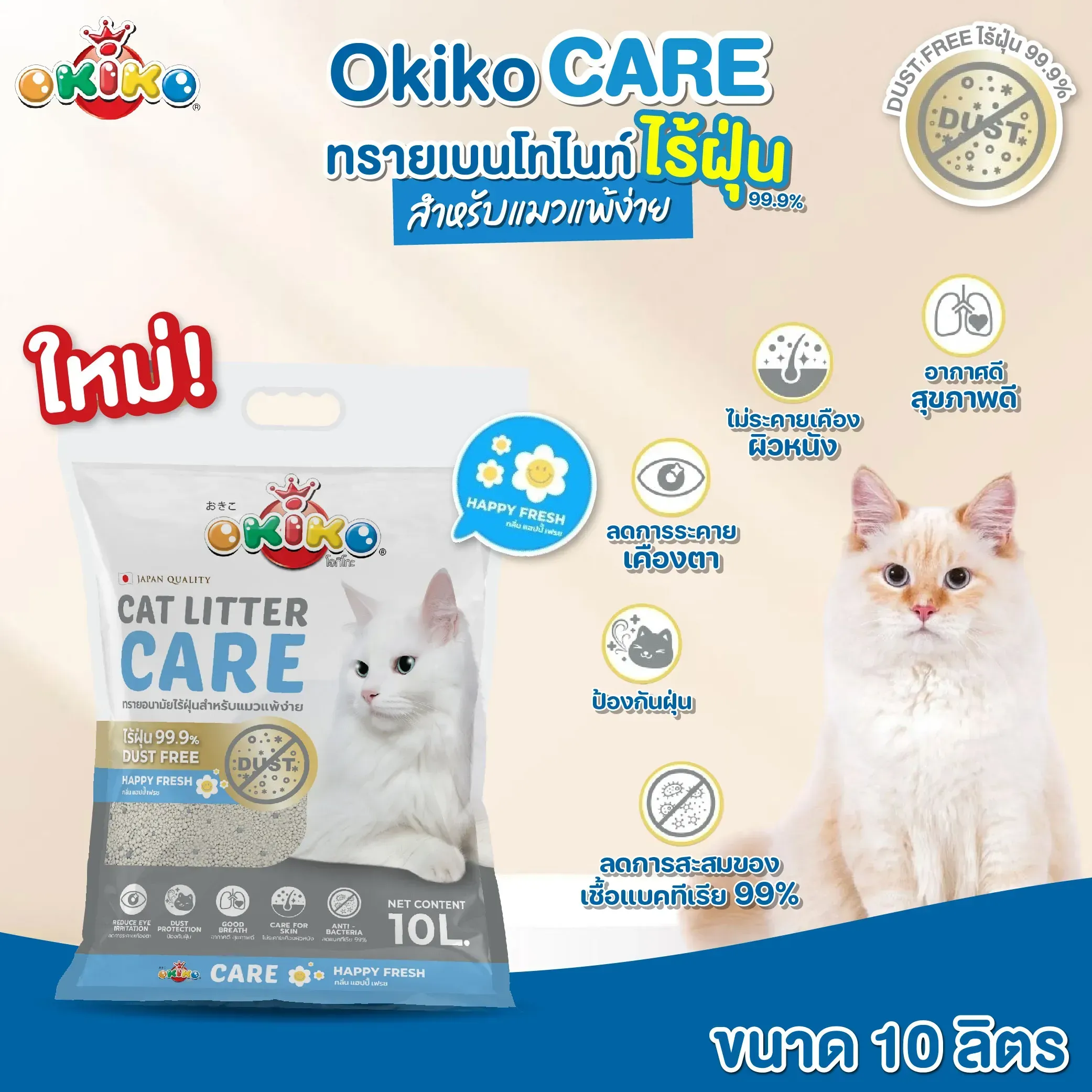 Okiko Care ทรายเบนโทไนท์