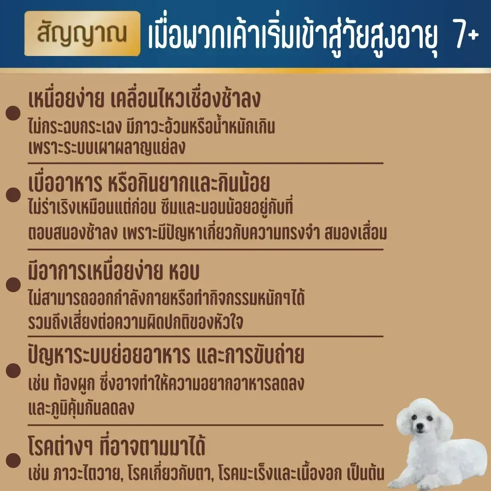 Smartheart Gold Fit & Firm 7+ อาหารเม็ดสำหรับสุนัขโตพันธุ์เล็กสูงวัย 7 ปีขึ้นไป