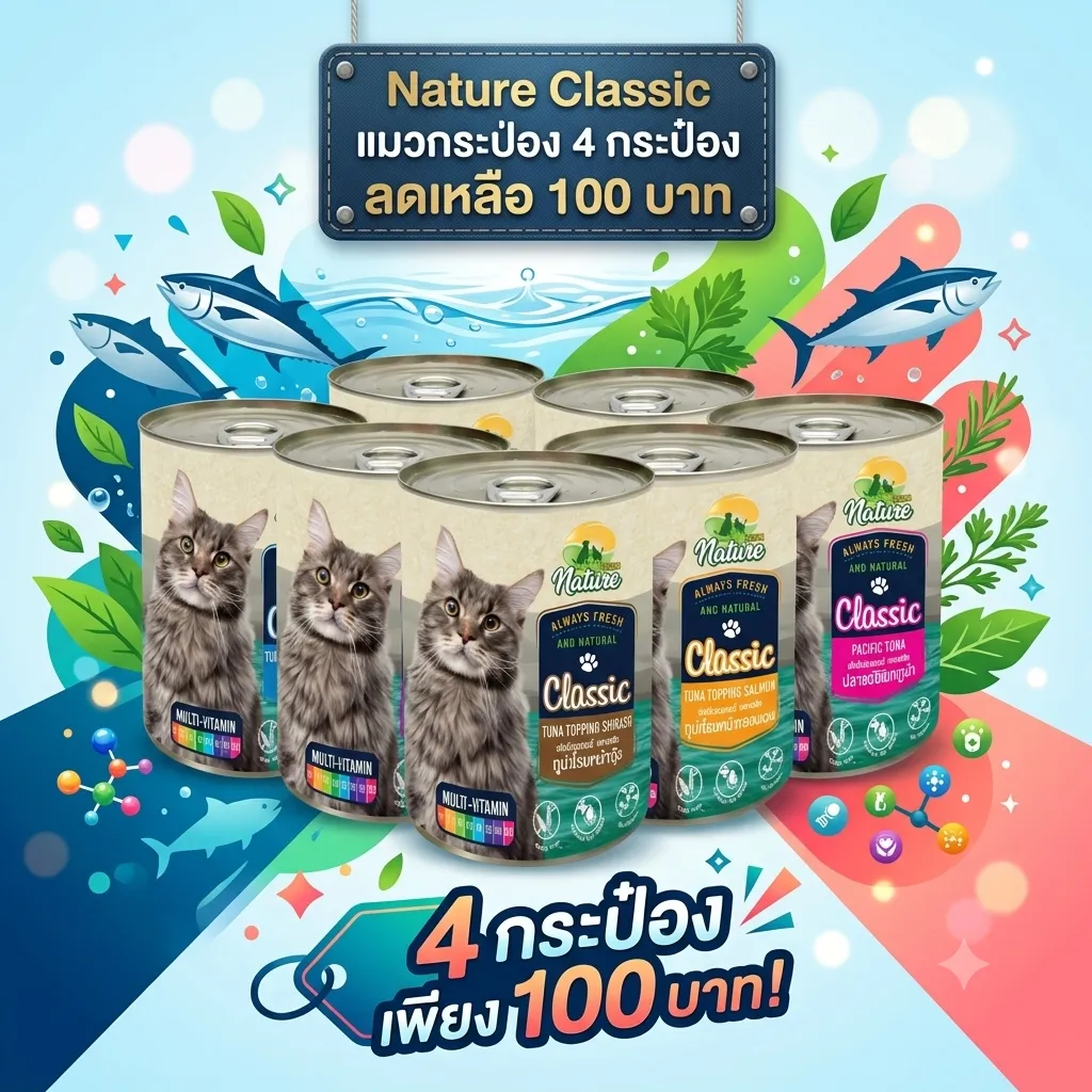 4 กระป๋อง 100฿
