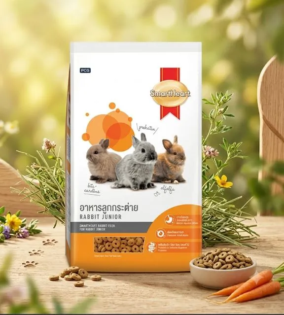 Smartheart Rabbit Junior อาหารสำหรับลูกกระต่าย