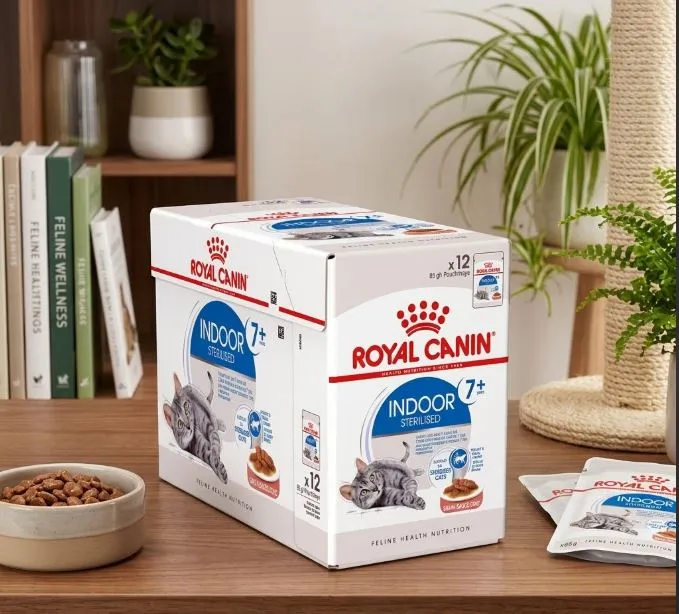 Royal Canin Pouch อาหารเปียกแมวซอง สูตร Indoor7+ 85 g