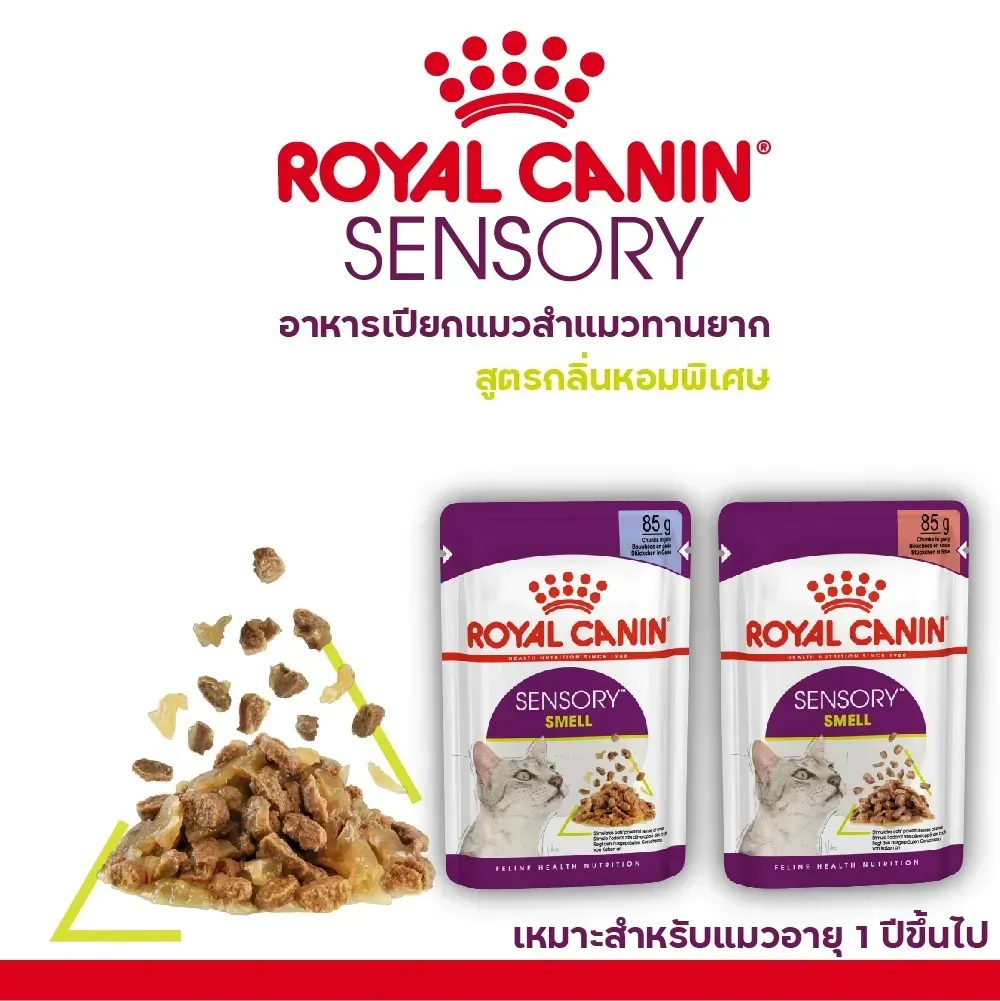 Royal Canin Pouch อาหารเปียกแมวซอง สูตร Sensory Smell 85 g