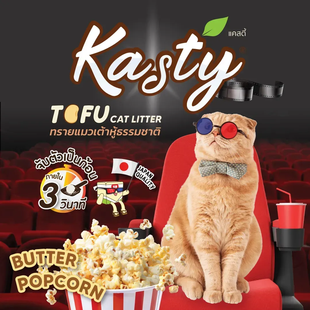 Kasty Tofu Litter ทรายแมวเต้าหู้ธรรมชาติ