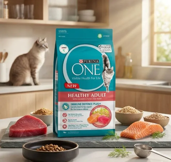 Purina One Salmon & Tuna อาหารแมวโต สูตรปลาแซลมอนและทูน่า