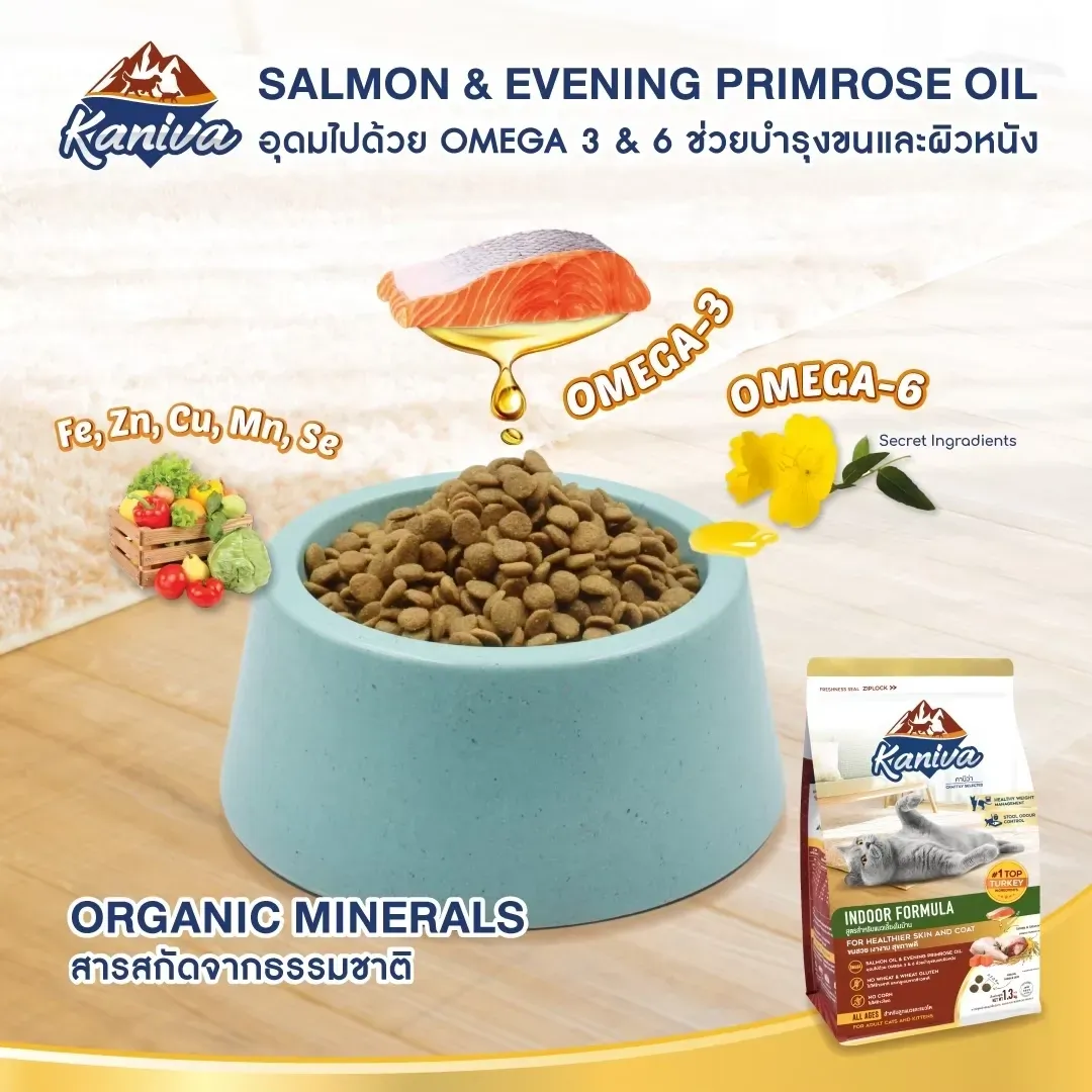 Kaniva Indoor Cat Formula สูตรแมวเลี้ยงในบ้าน