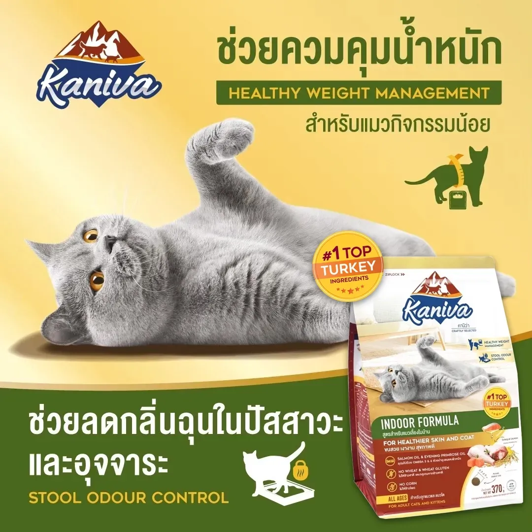 Kaniva Indoor Cat Formula สูตรแมวเลี้ยงในบ้าน