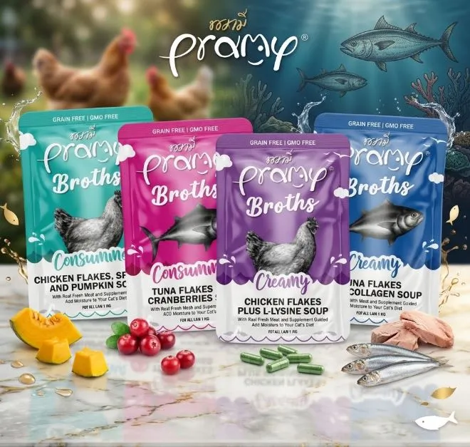 Pramy Broth Creamy Soup ซุปครีมมี่สำหรับแมว