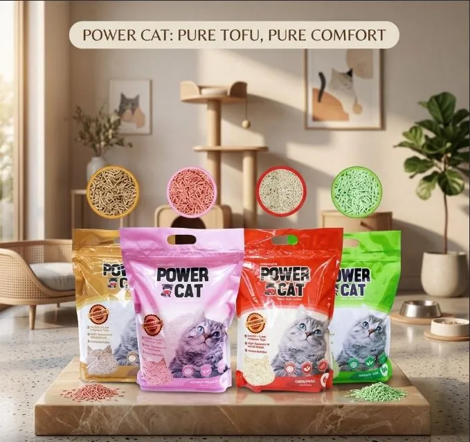 Power Cat ทรายแมวเต้าหู้ 6 ลิตร