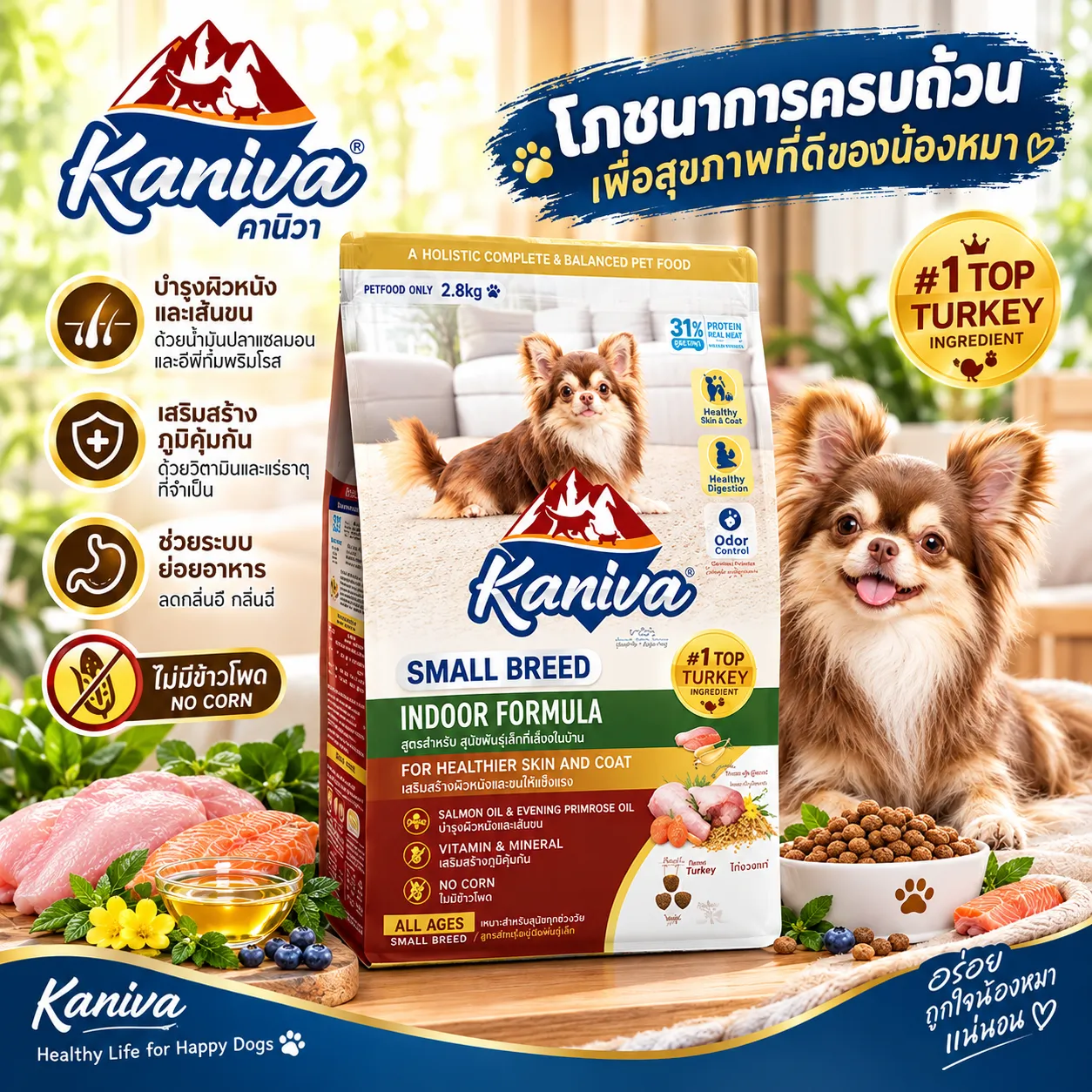 Kaniva  Small Breed Indoor Formula 