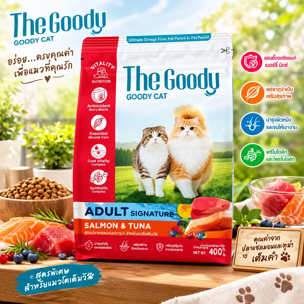The Goody - GOODY CAT สูตร ADULT SIGNATURE (Salmon & Tuna)