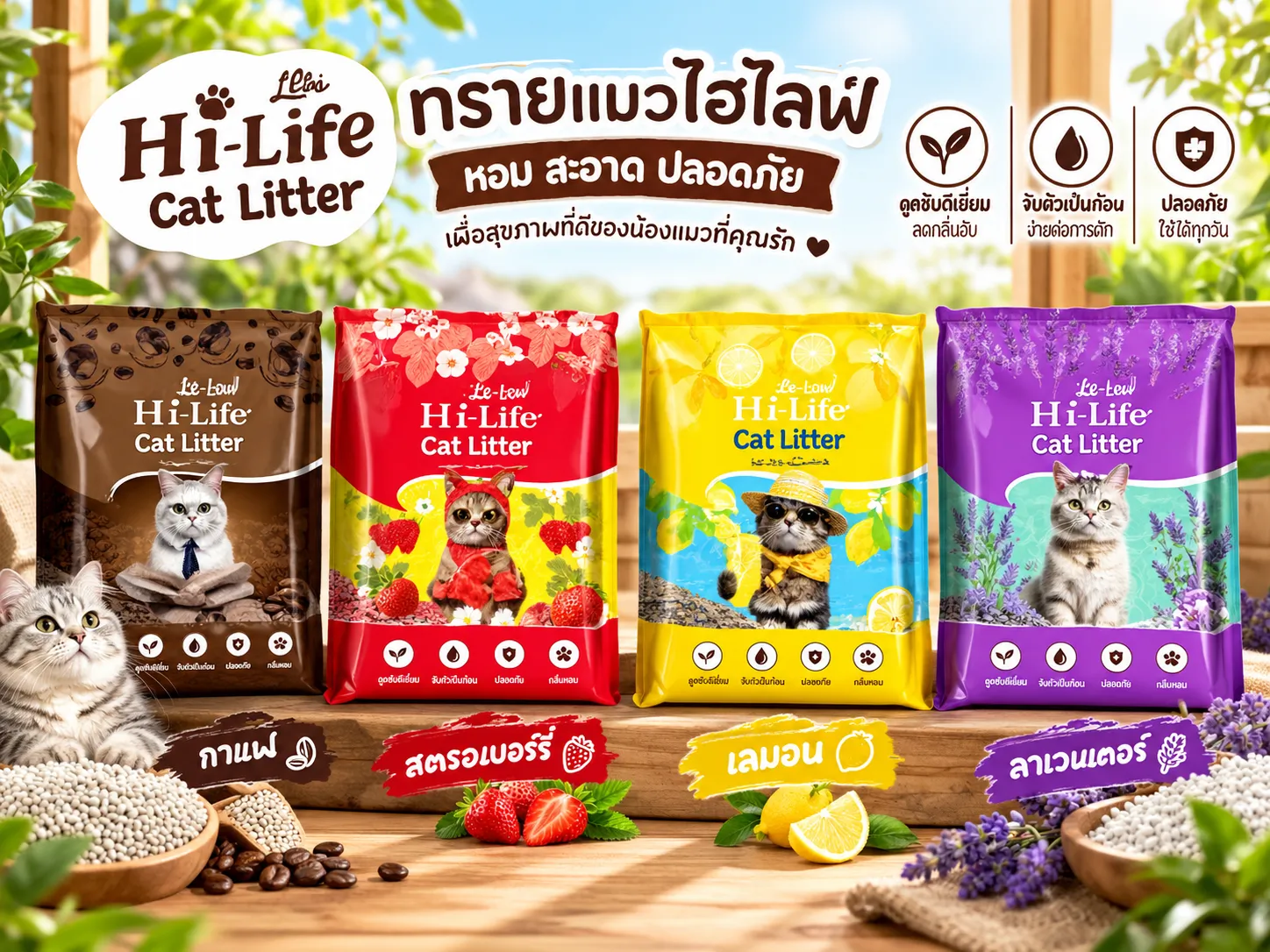 Hi Life Catlitter ทรายแมวเบนโทไนท์