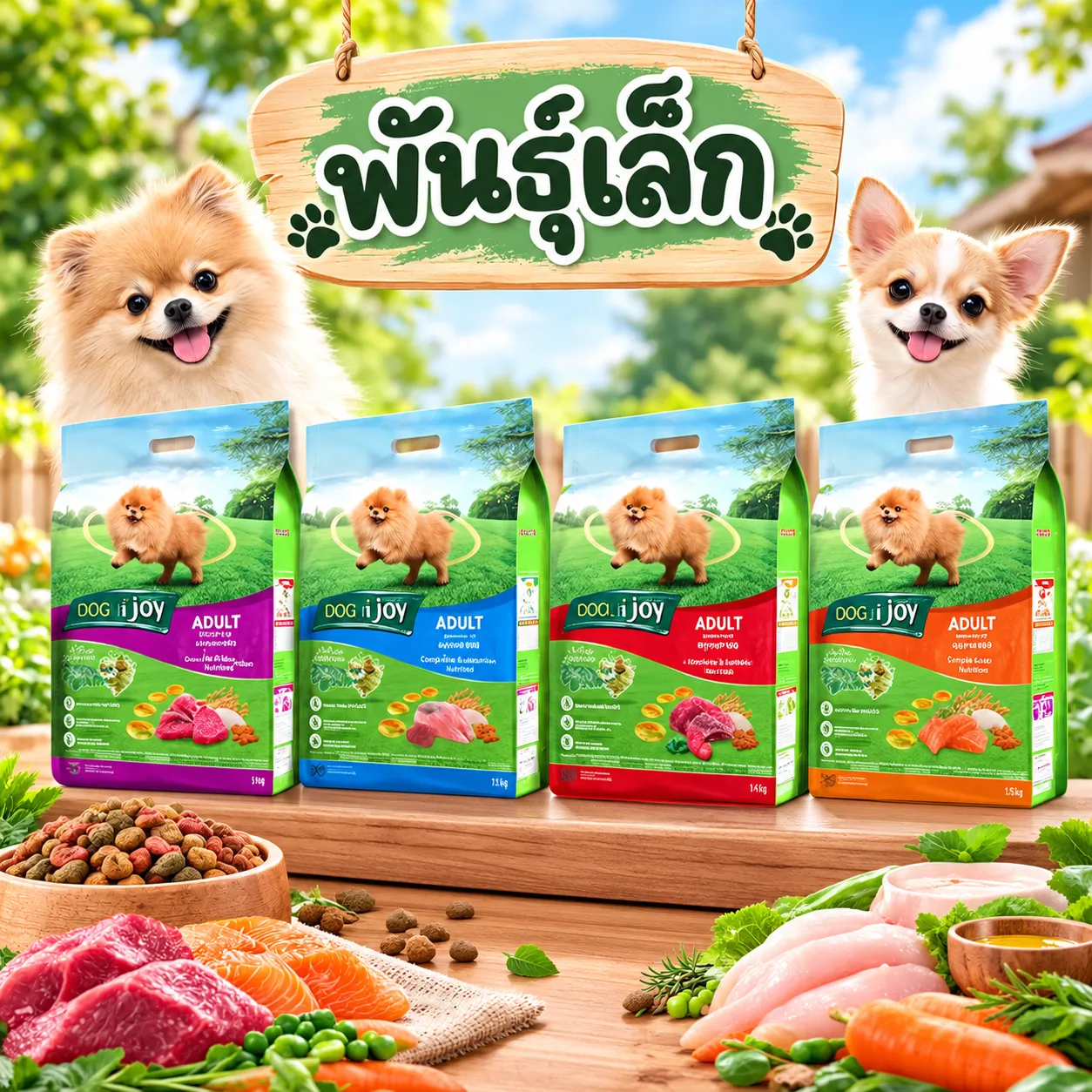 Dog N Joy อาหารสำหรับสุนัขโตพันธุ์เล็ก