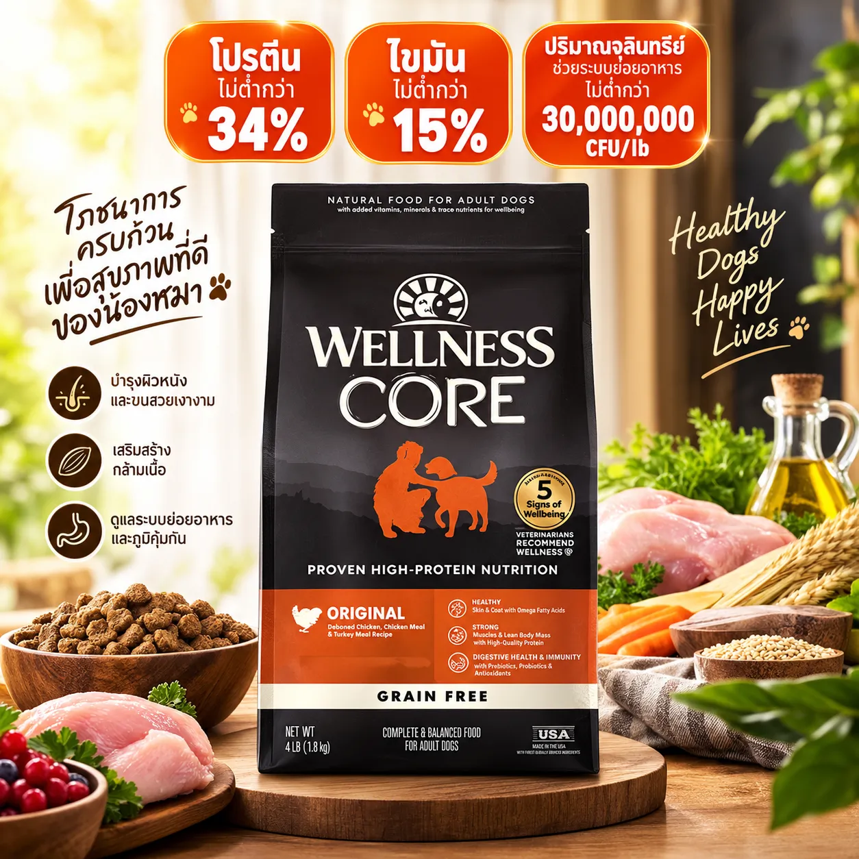 Wellness Core อาหารสุนัข สูตร Original