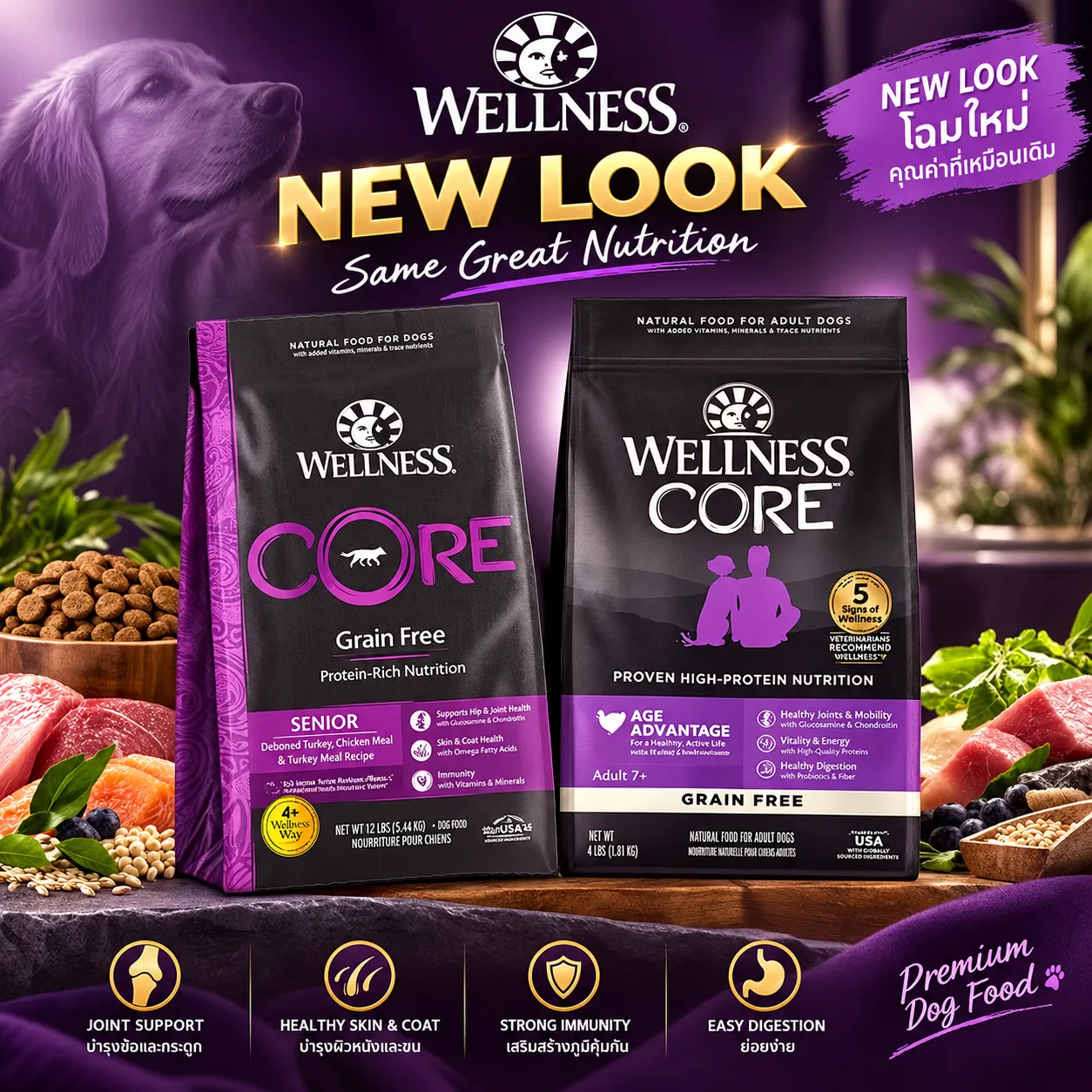 Wellness Core อาหารสุนัข สูตร Senior