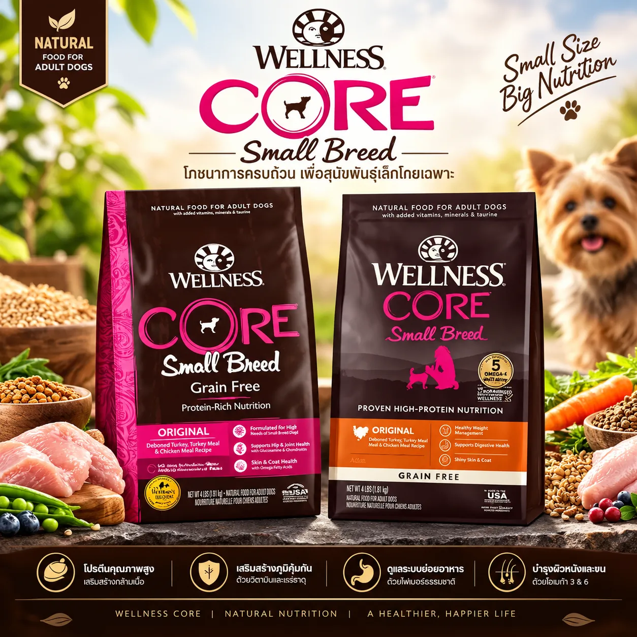 Wellness Core อาหารสุนัข สูตร Small Breed