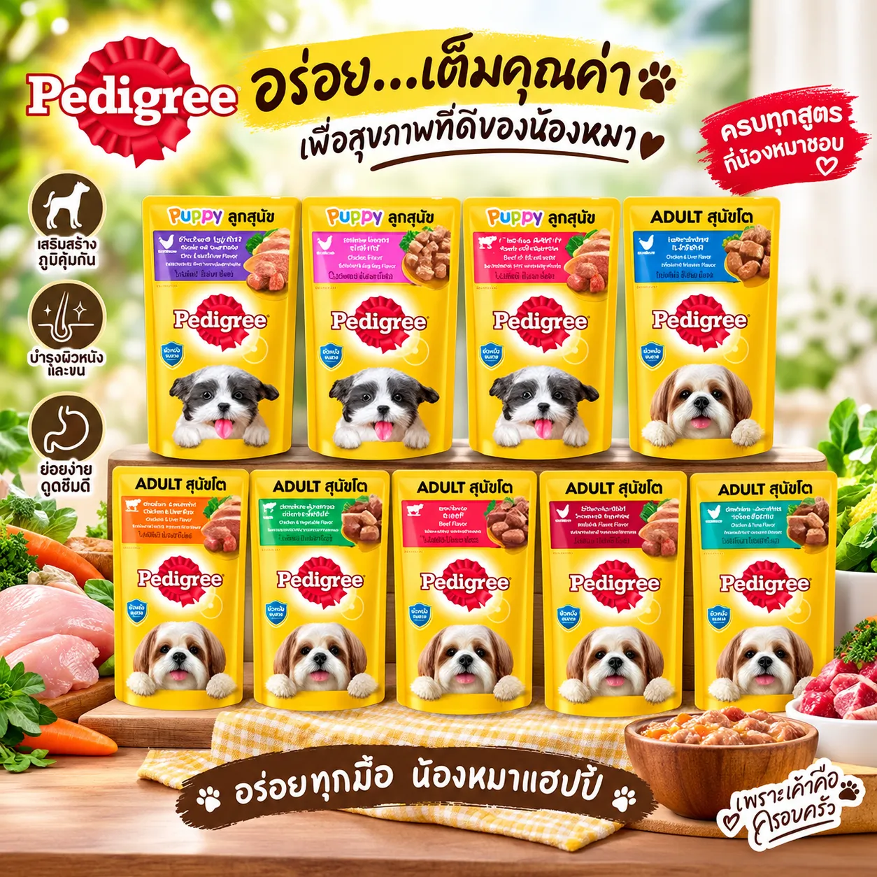 Pedigree Pouch อาหารเปียกสุนัขซอง