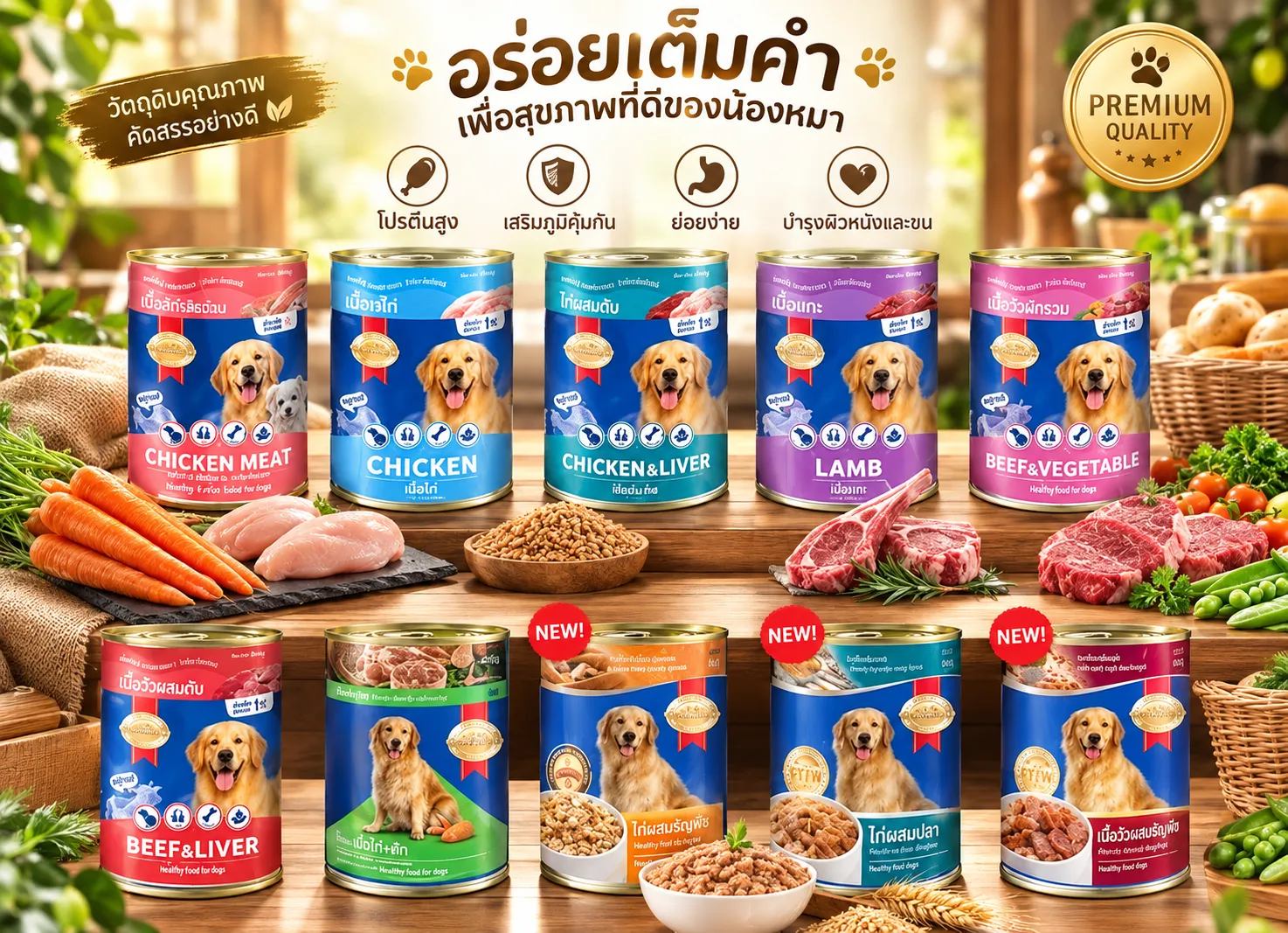 Smartheart Canned อาหารเปียกสุนัข กระป๋อง 400g