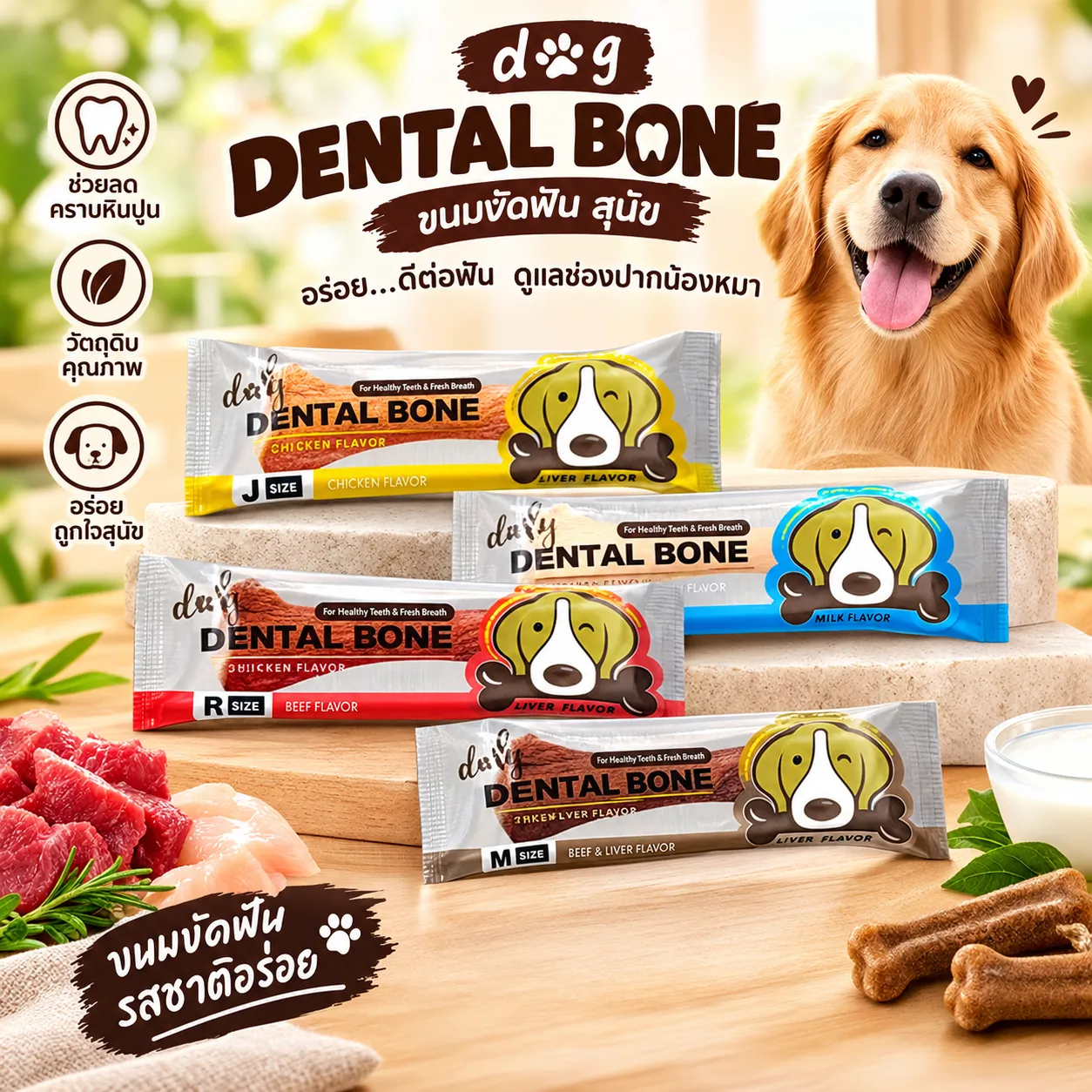 Dental Bone ขนมขัดฟัน เดนทัลโบน