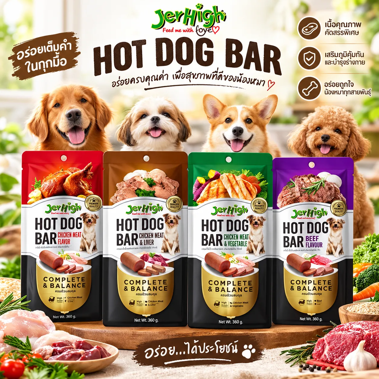 Jerhigh Hot Dog Bar 150 g