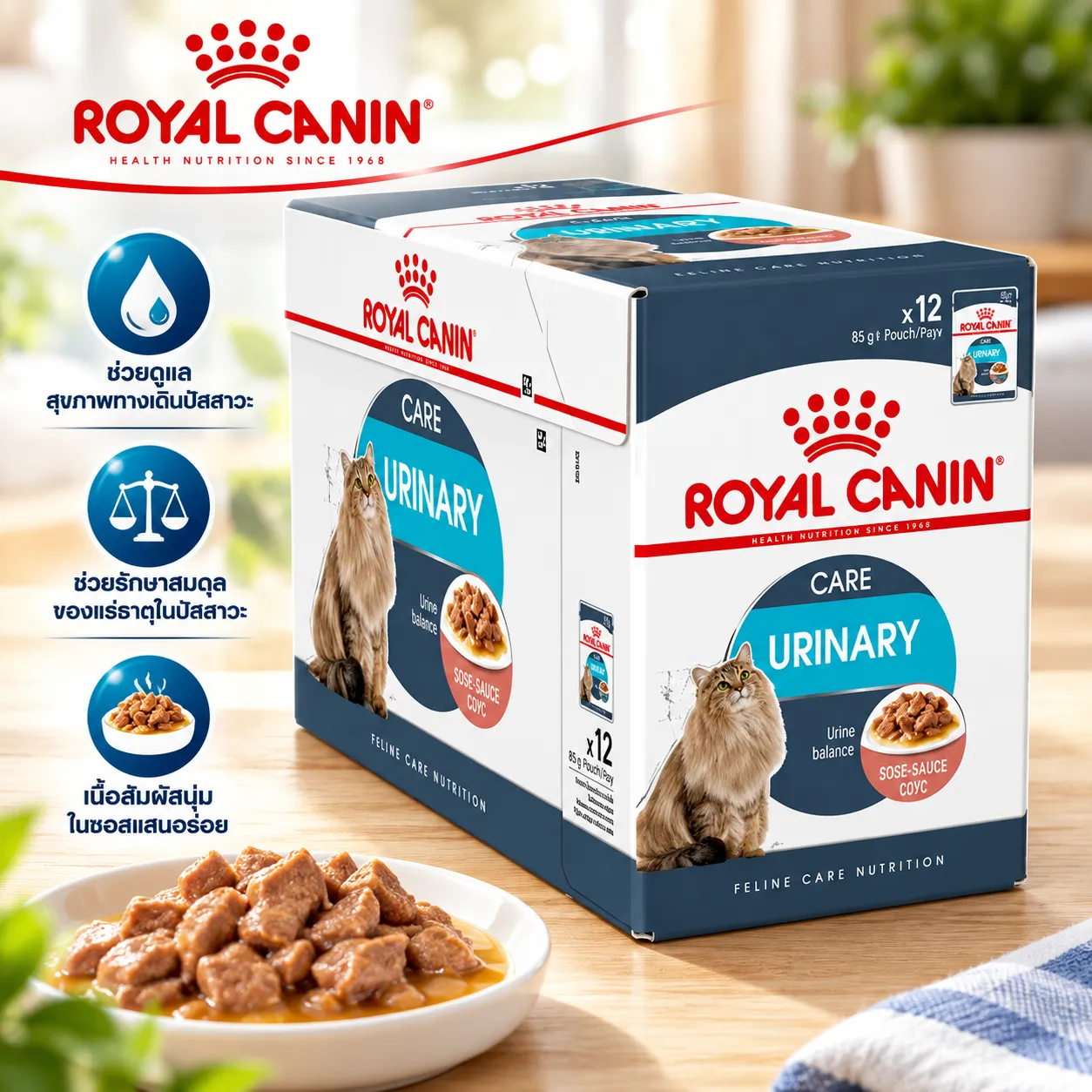 Royal Canin Pouch อาหารเปียกแมวซอง สูตร Urinary Care 85 g