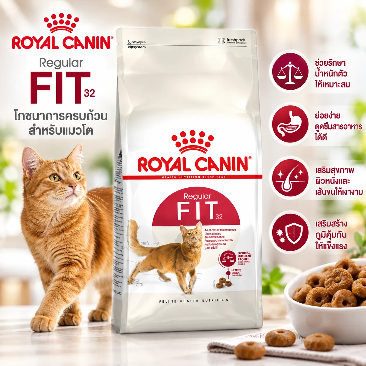 Royal Canin Fit32 อาหารสำหรับแมวโต